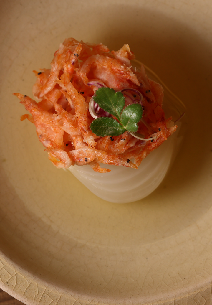 Sakura Shrimp and Spring Onion